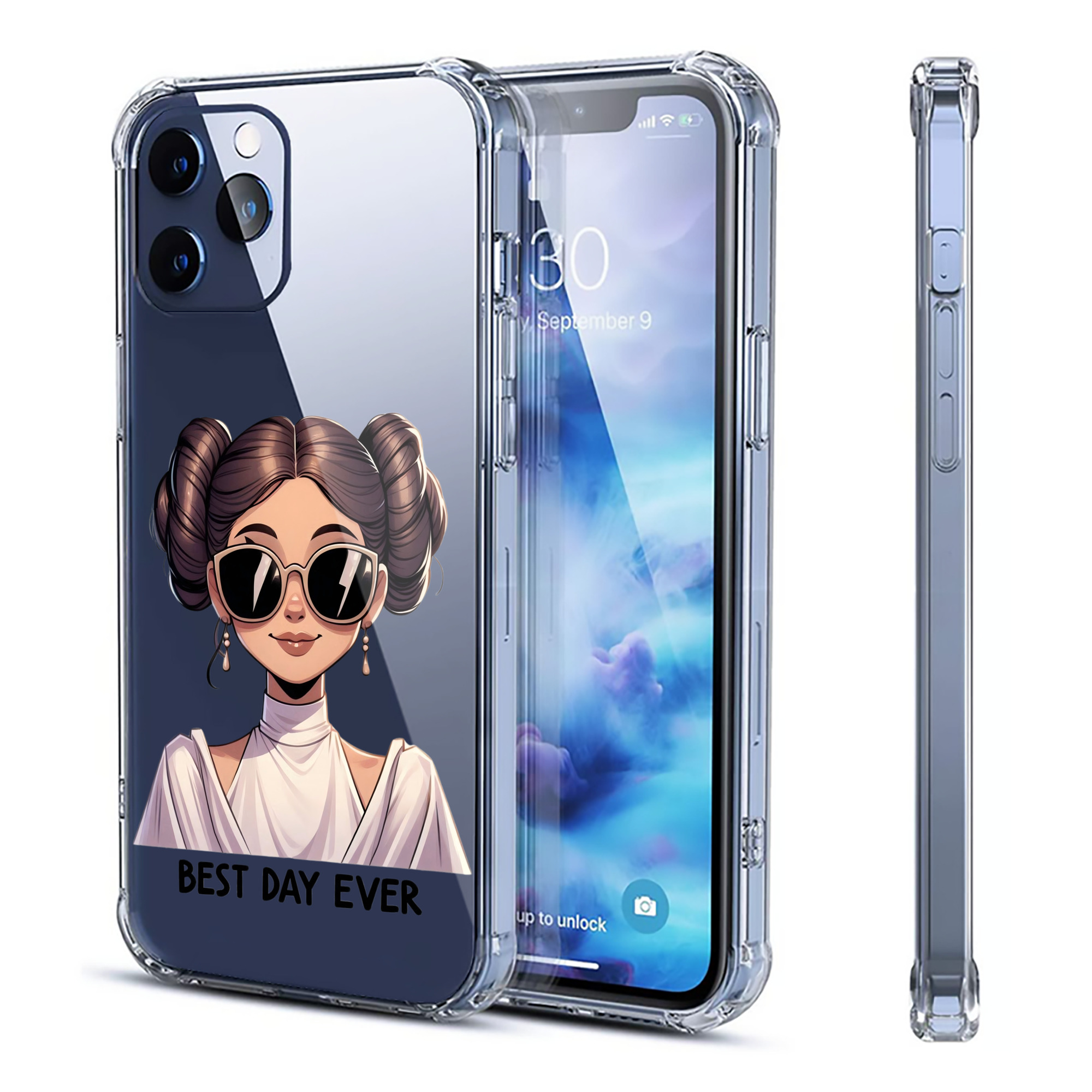 （画像用） スター・ウォーズ Star Wars 【iPhone 12シリーズ対応】透明スマホケース（クリアソフトケース）